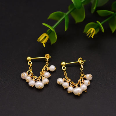 925 Sterling Silver Colorful Tassel Fresh Water Pearl Hoop Earrings Original Design Handmade Womans Luxe Jewelry GE0904