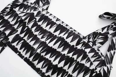 Women Fashion Print Skirts Suit Sexy Backless Sleeveless Slim Corset Crop Top Side Zipper Midi Skirt Y2K Streetwear Sets