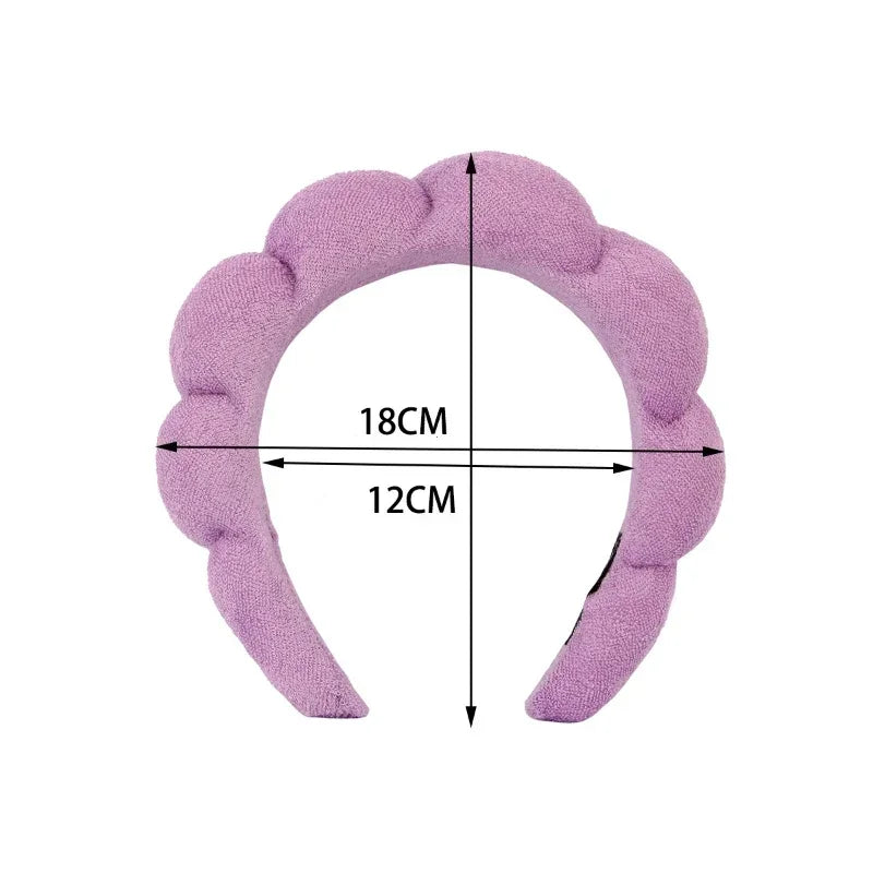 3Pcs/Set of Toiletry and Makeup Headband Wrist Strap Women's Bracelet Scrunchie Striped Plaid Plush Face Wash Home Headband
