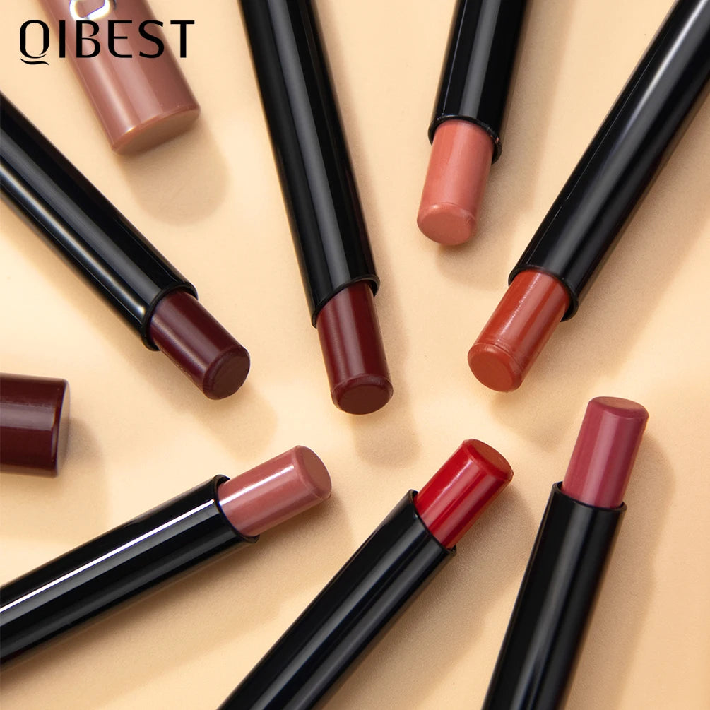 New Velvet Matte Lipstick Long Lasting Waterproof Lipstick Non-Stick Cup Lip Stain Tint Cosmetics Lip Pencil Liner Makeup