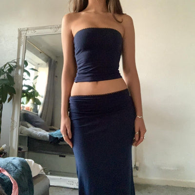 2 Piece Long Skirt Set