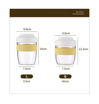 Breakfast Cup Oat Cup Nut Yogurt Salad Cup Container Set Sealed Portable Fitness School Lunch Box Food Storage Cup Bento Box New