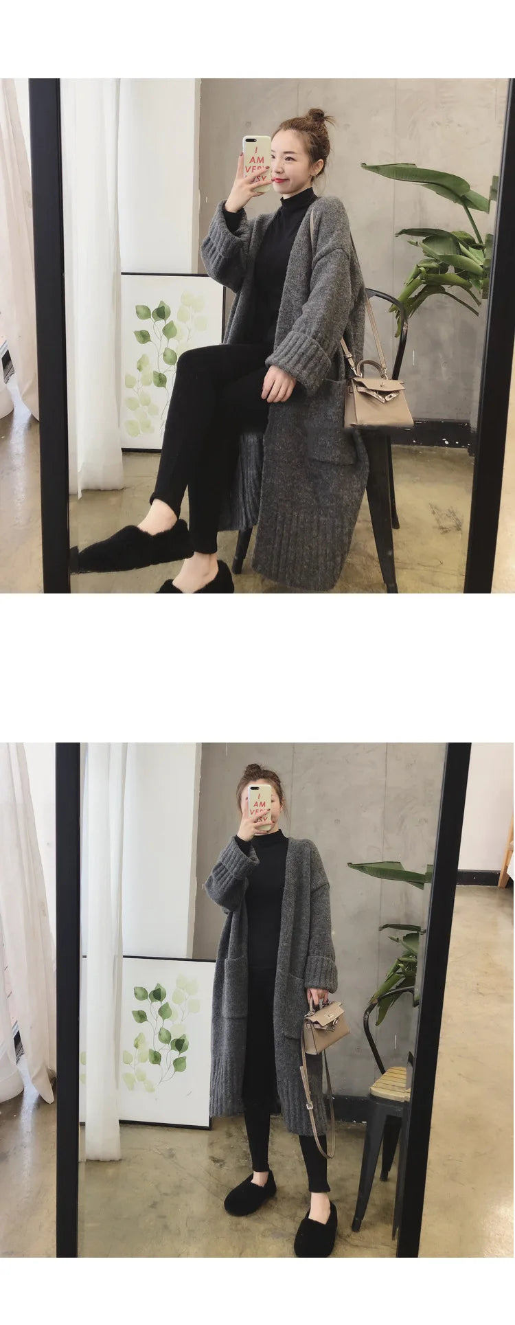 Autumn Winter Knitted Cardigan Women Sweater Jacket 2023 Elegant Vintage Loose Long Outerwear Maxi Y2k Sweater Coat Soft Jacket
