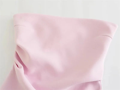2025 Women Tube Top White Black Off Shoulder Crop Top Female Pink Sleeveless Backless Sexy Tops Woman Fashion Corset Tops