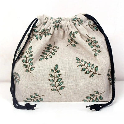 Lunch Bag Cat Polar Bear Lunch Box Drawstring Picnic Tote Eco Japanese Style Small Handbag Dinner Container Food Storage Bags