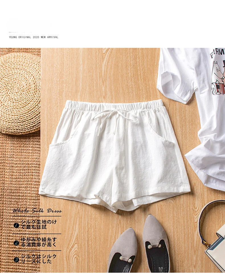 Casual Linen Workout Shorts