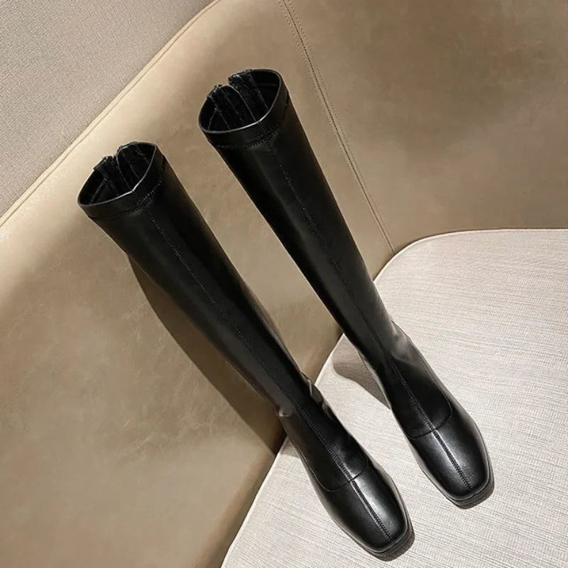 Warm Brown Long Boots