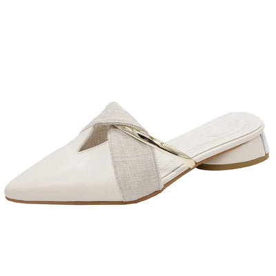 Brand Elegant Heels Summer Women's Shoes Woman Sandals Leisure Slippers Comfortable Open Toe Slip-On Slides