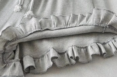2025 New Summer Ruffled Shorts Fashion Women Y2K Solid Higt Waist Comfortable Loose Short Pants Casual Streetwear Chic Clothing