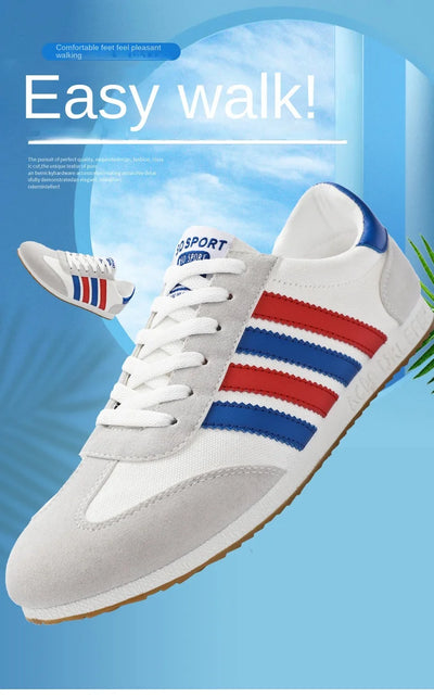 Men Mesh Casual Sports Shoes Spring and Autumn New Fashion Casual Forrest Gump Versatile Lace Up Student Running Shoes