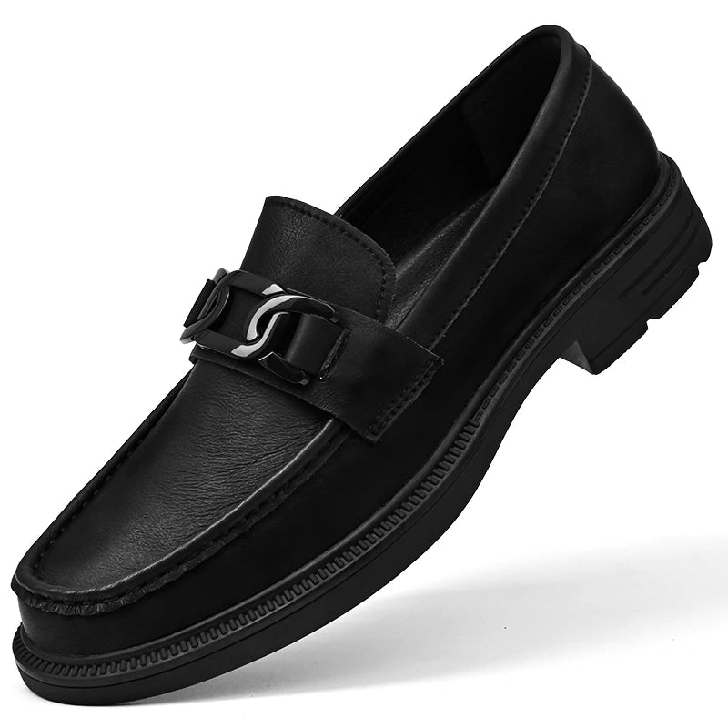 Handmade Casual Loafers Breathable Male Driving Flats Hot Sale Man Platform Business Shoes Genuine Leather Men's Slip on Shoes