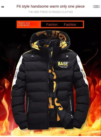 Men Autumn Winter Cotton Jacket Warm Comfortable Padded Thickened Down Jacket 2025 New Double-Sided Clothes Removable Cap M-6XL