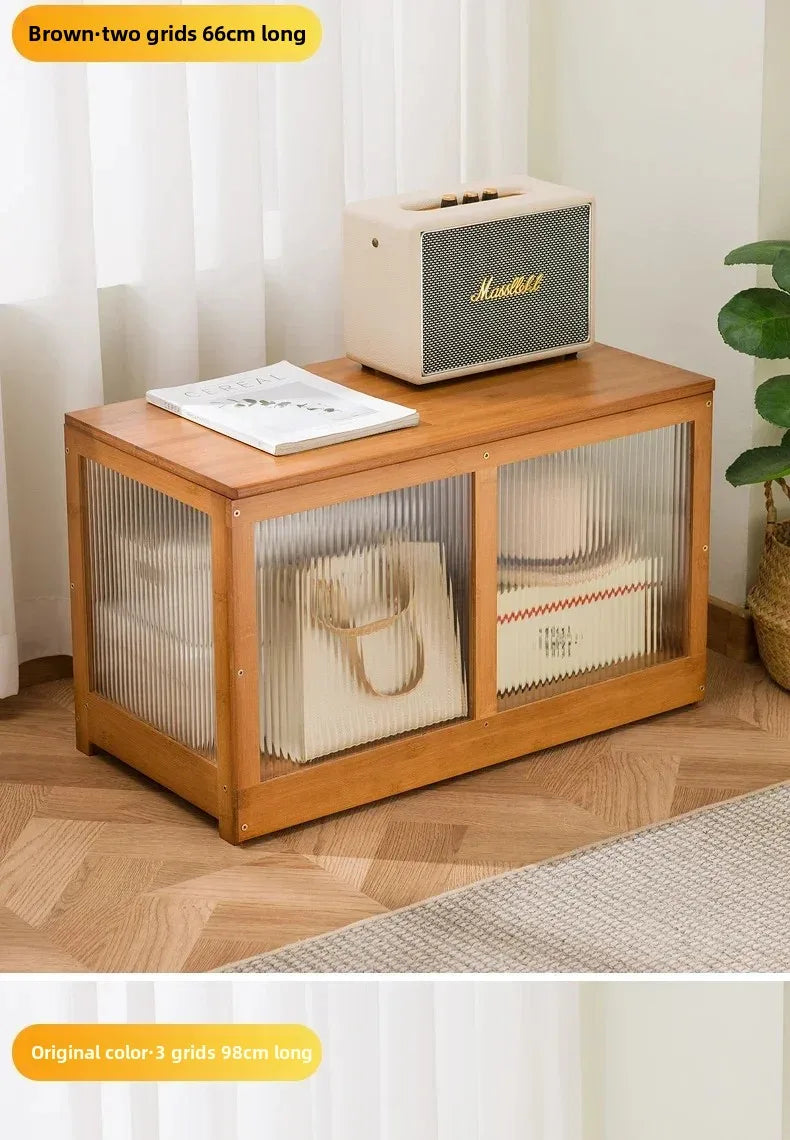 Multi-functional Bay Window Storage Cabinet Bedroom Balcony Low Cabinet Flip Long Tatami Storage Furniture Versatile Organizer