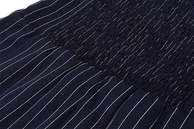 WhereMery Korean Women Fashion A-line Dress Y2K Sleeveless Slash-neck Pleated Stripe Dresses Spring Summer Elegant Slim Vestidos