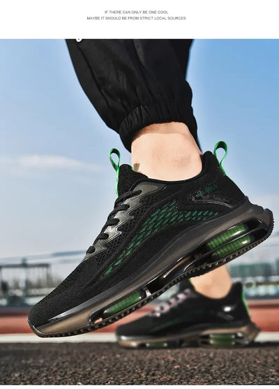 Sneakers Men New Fashionable Thick Soled Anti Slip Shock-absorbing Running Casual Sneakers Summer Mesh Shoes Zapatillas Hombre