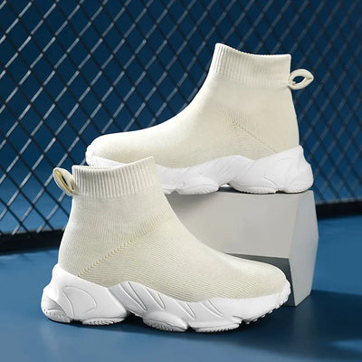 Sock Shoes 2024 New Fashionable Luxury Designer High Top Children's Shoes Comfortable Casual Running Sports Tennis Shoes