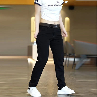 Autumn Men's Slim Jeans Black Skinny Classic Casual Denim Trousers Daily for Office Parties Cowboy Pants Male Pencil Pants