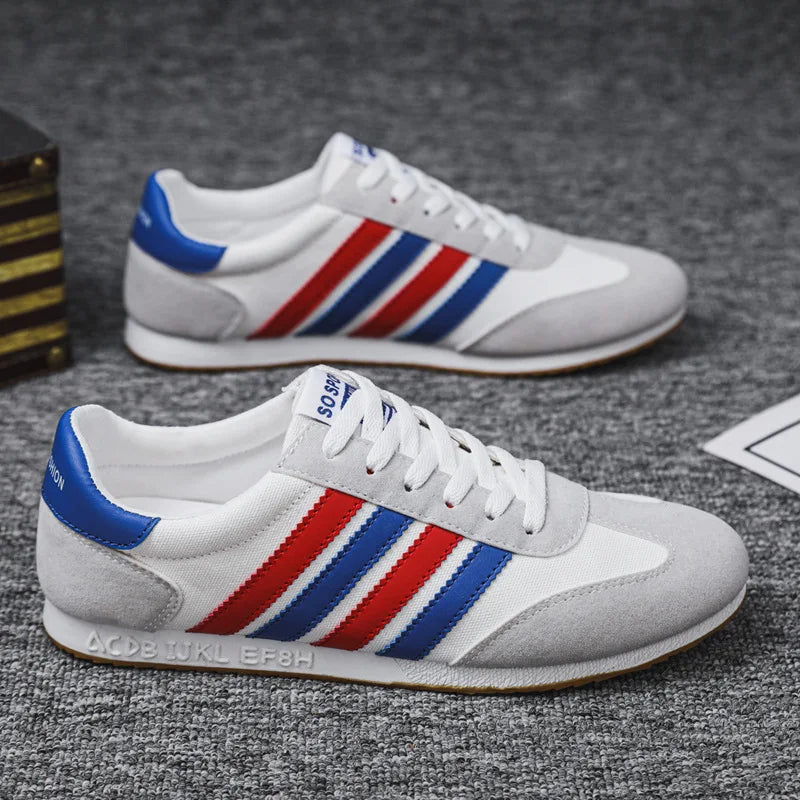Men Mesh Casual Sports Shoes Spring and Autumn New Fashion Casual Forrest Gump Versatile Lace Up Student Running Shoes