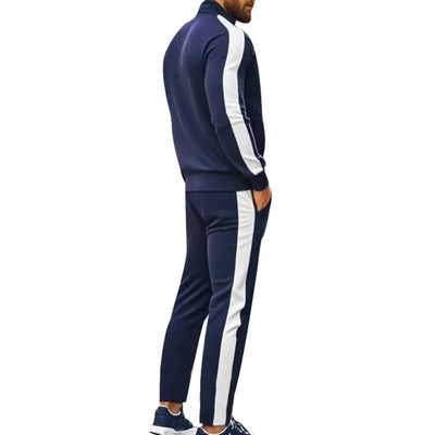 Casual Tracksuits Mens Autumn Fashion Side Striped Jackets And Pants Two Piece Sets For Men Sports Fitness Sweatsuits Streetwear