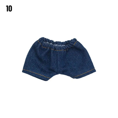 10CM Doll Clothes Fashion Tops Denim Jacket Casual Wears Jeans Pants For 1/12 Dolls Clothes Accessories Kids Toys
