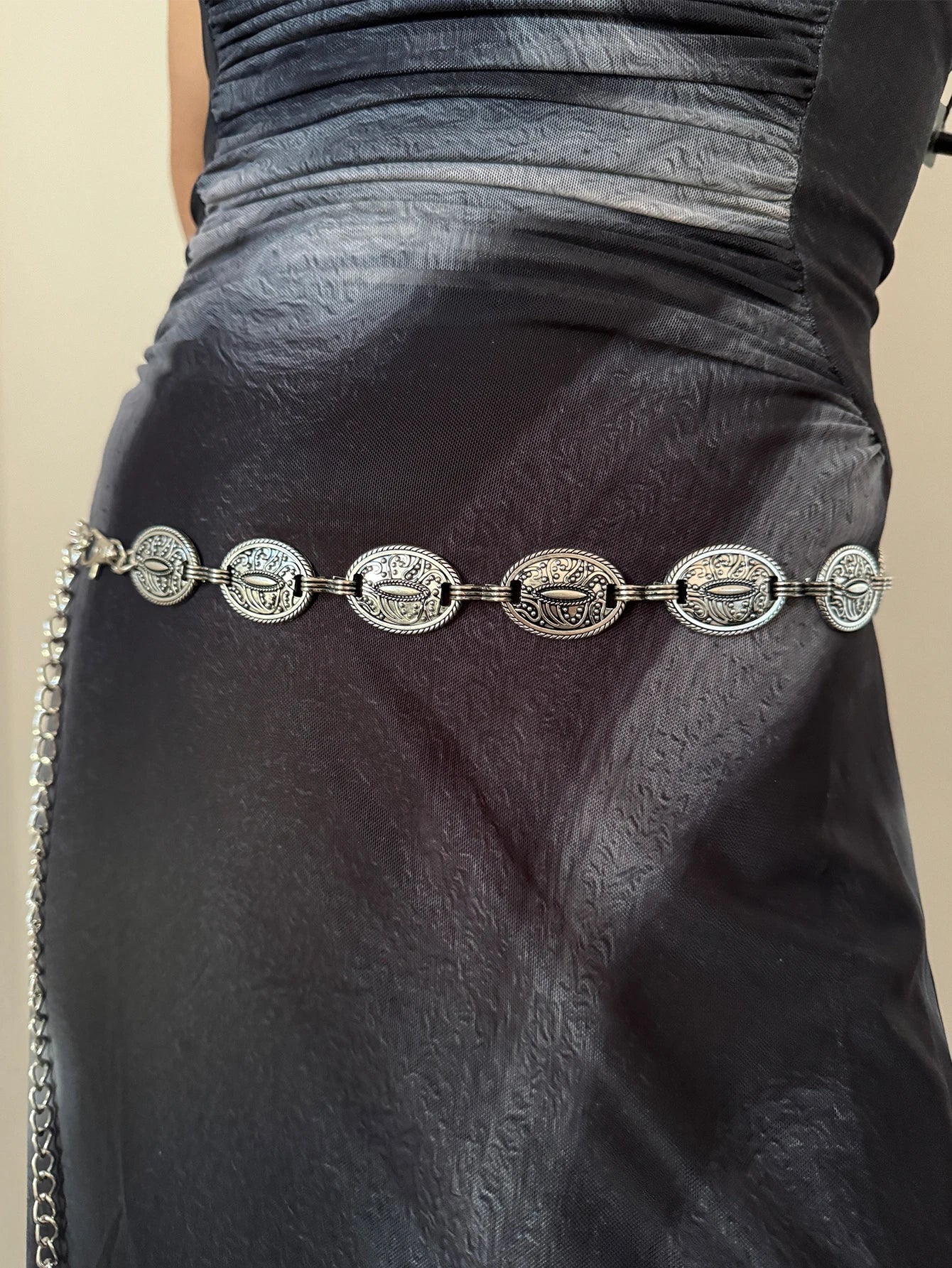 Designer Belts For Women High Quality Y2K Goth Female Waist Tassel Belly Dance Waist Chain Adjustable Long Golden Belt Punk