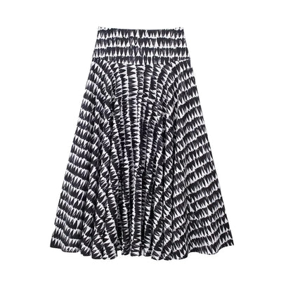 Women Fashion Print Skirts Suit Sexy Backless Sleeveless Slim Corset Crop Top Side Zipper Midi Skirt Y2K Streetwear Sets