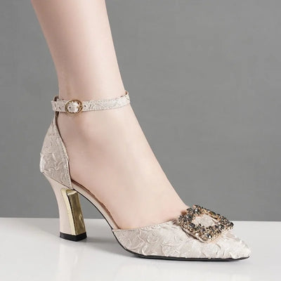 Women Pumps Pointed Toe Women Luxury High Heels Shoes Casual Fashion High-heeled Sandals 2024 Summer Elegant Sexy Shallow Shoes