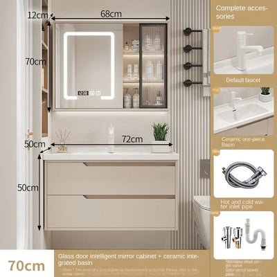 Furniture Basin Combination Bathroom Cabinet Modern Sink Washbasin Minimalist Bathroom Cabinet Washbasin Home Furniture