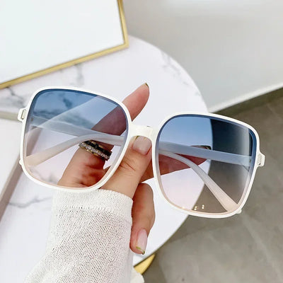 2023 New Rice Nail Square Sunglasses Fashion Sunglasses Women's UV Protection Retro Eyeglasses Large UV400 Goggles Women Brand