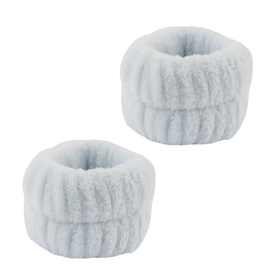 3Pcs/Set of Toiletry and Makeup Headband Wrist Strap Women's Bracelet Scrunchie Striped Plaid Plush Face Wash Home Headband