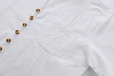 Men's Retro Cotton And Linen Set, Spring And Autumn Fashion Stand-up Collar Pocket Long Pants Long-sleeved Two-piece set