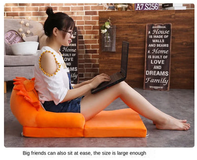 Children Sofa Cute Cartoon Lazy Folding Small Sofa Bed Girl Princess Baby Toddler Dual-purpose Small Child Seat