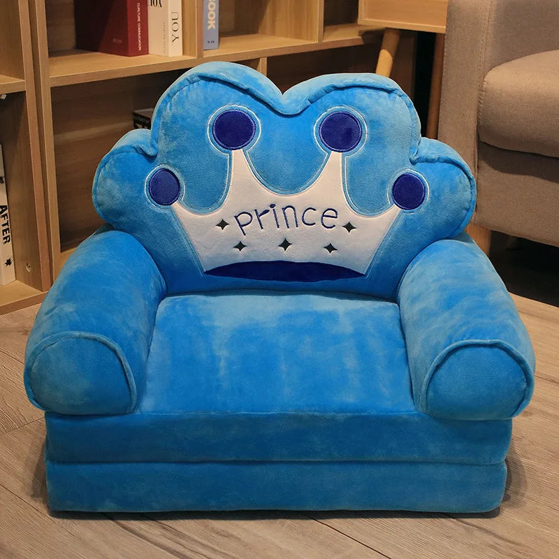 Children Sofa Cute Cartoon Lazy Folding Small Sofa Bed Girl Princess Baby Toddler Dual-purpose Small Child Seat