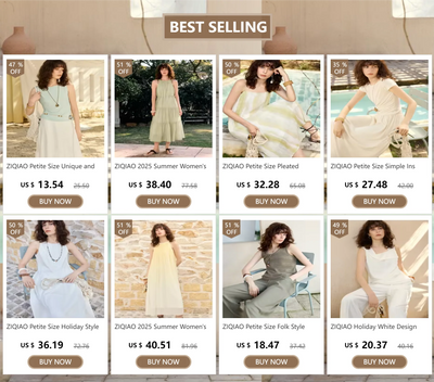 ZIQIAO 2025 Summer Women's Polo Mini Dress - Waist-Defining Silhouette & Breathable Textured Fabric Casual Dresses 25ZQ92190