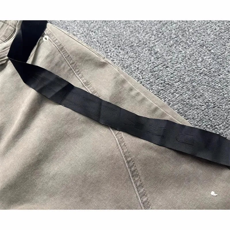 Brand New Rick Sand Zipper Pocket Fit elasticity slim fit PANT Jeans Cotton Denim Pants Comfort Casual Jeans Size S M L XL #A4