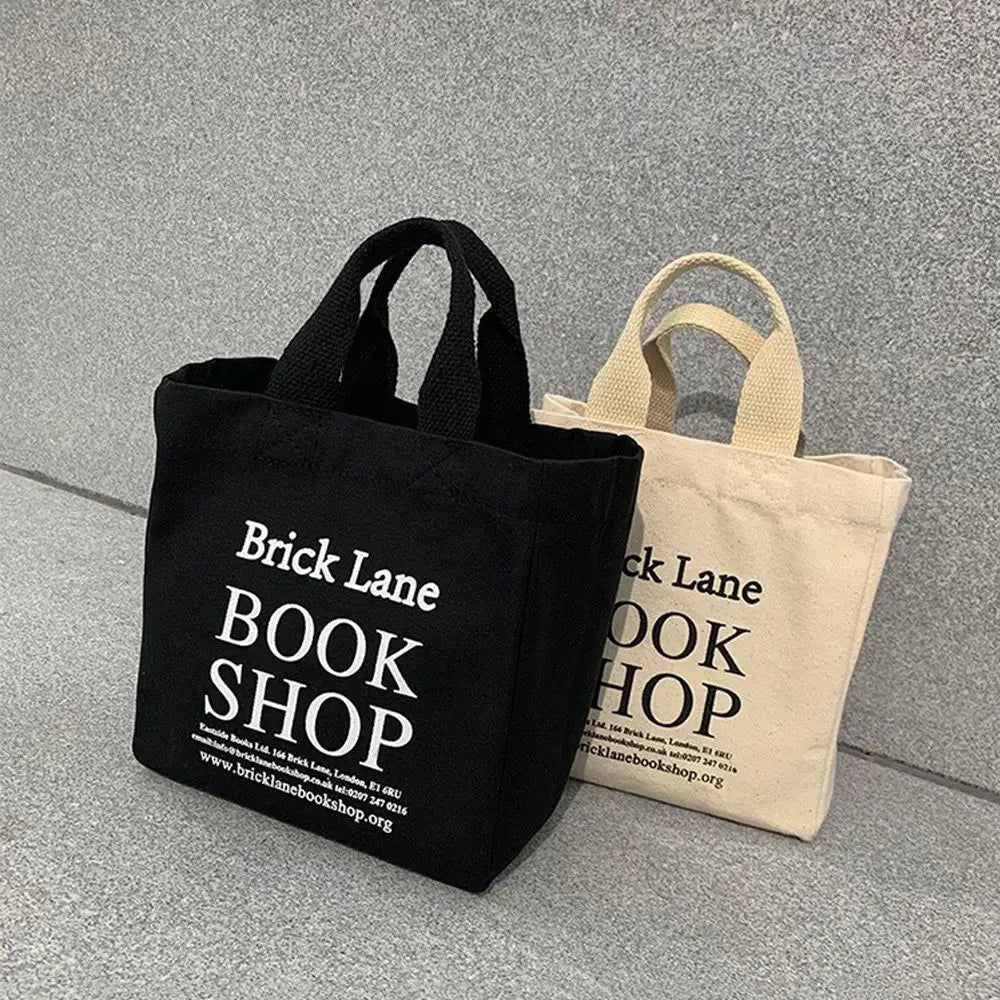 Lady Canvas Lunch Bag Lunch Box Picnic Tote Cotton Cloth Small Handbag Pouch Dinner Container Food Storage Bags For Office