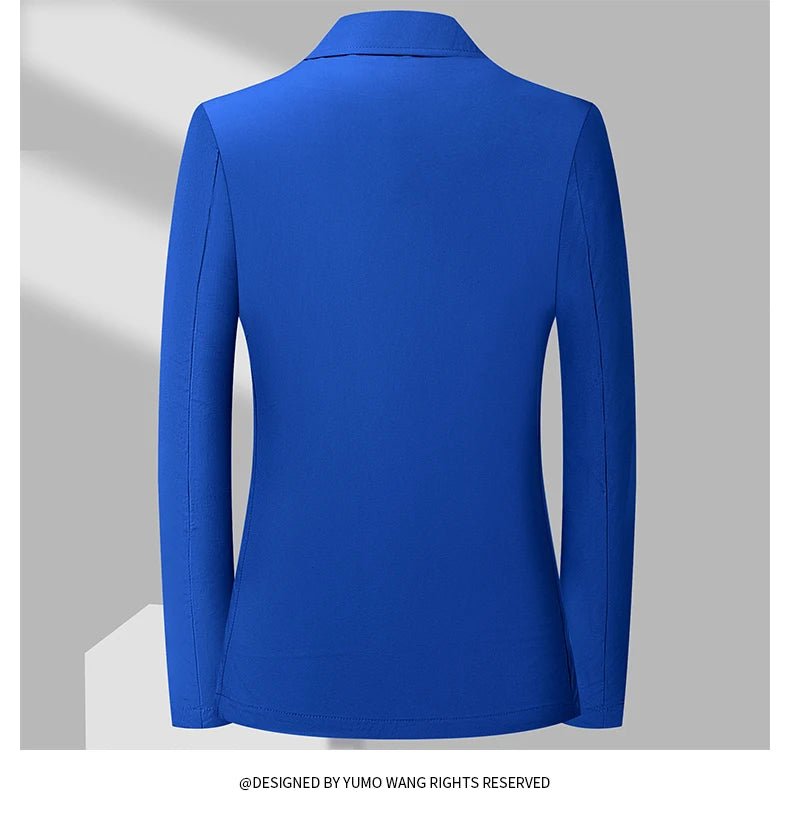 2024 Summer New Casual Sunscreen Small Suit Top for Men, Thin Ice Silk Sunscreen Quality, Fashionable and Versatile Suit Top