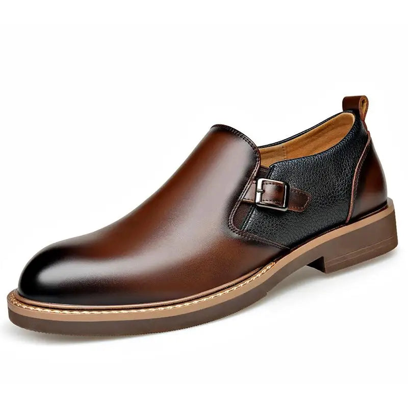 Men's Business Dress Leather Shoes Men's Soft-soled Leather One-pedal 2025 New High-end Casual Shoes Dress for Men Sneakers