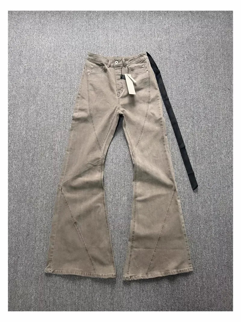 Brand New Rick Sand Zipper Pocket Fit elasticity slim fit PANT Jeans Cotton Denim Pants Comfort Casual Jeans Size S M L XL #A4