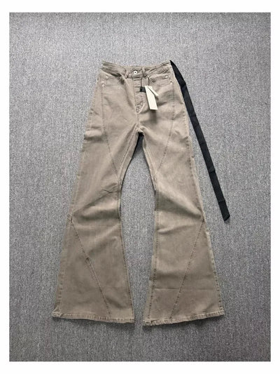 Brand New Rick Sand Zipper Pocket Fit elasticity slim fit PANT Jeans Cotton Denim Pants Comfort Casual Jeans Size S M L XL #A4