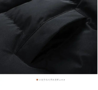 Men Hooded parka Thick Warm Colorful Bubble Coat Winter Jacket Mens Streetwear Hip Hop Parka Korean Black Clothes Puffer Jackets