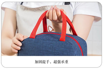Functional Pattern Cooler Lunch Box Portable Insulated Canvas Lunch Bag Thermal Food Picnic Lunch Bags For Women Kids