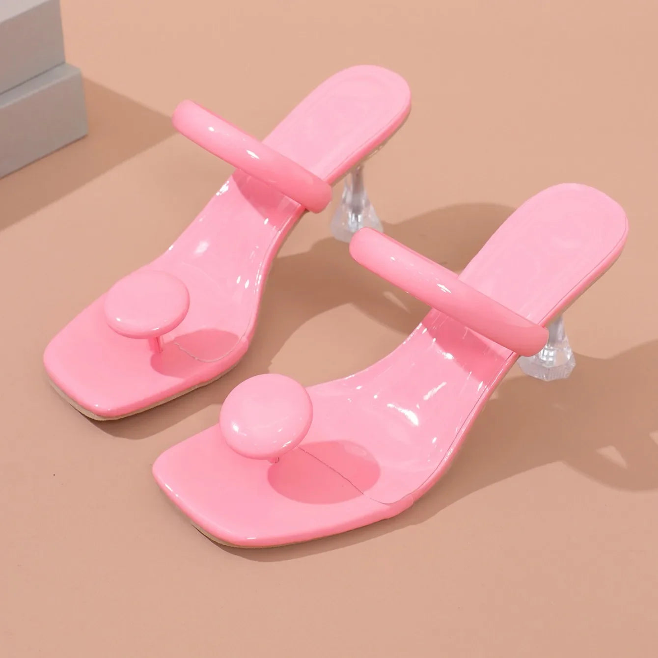 Women Slippers Outdoor Luxury Party Shoes Women 2025 New Summer High Heels Sandals Designer Slippers High Heels Slides Women
