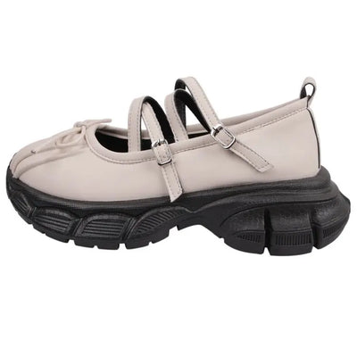 Ballerinas Woman 2025 Clogs Platform Low Heels Bow-Knot Casual Female Sneakers Summer Shoes Ladies Shallow Mouth Flats Ballet Cr
