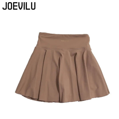Women's Yoga White Sports Skirt  Fitness Running Tennis  Sexy Slim Pleated Skirt Anti Walking Halter Skirt Women's Clothing