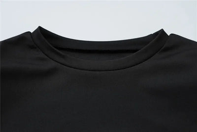 Chaxiaoa Short Sleeve Draped Sexy Mini Dress for Women Black Metal Buckle O Neck High Waist Bodycon Club Dress Vestido Clothes