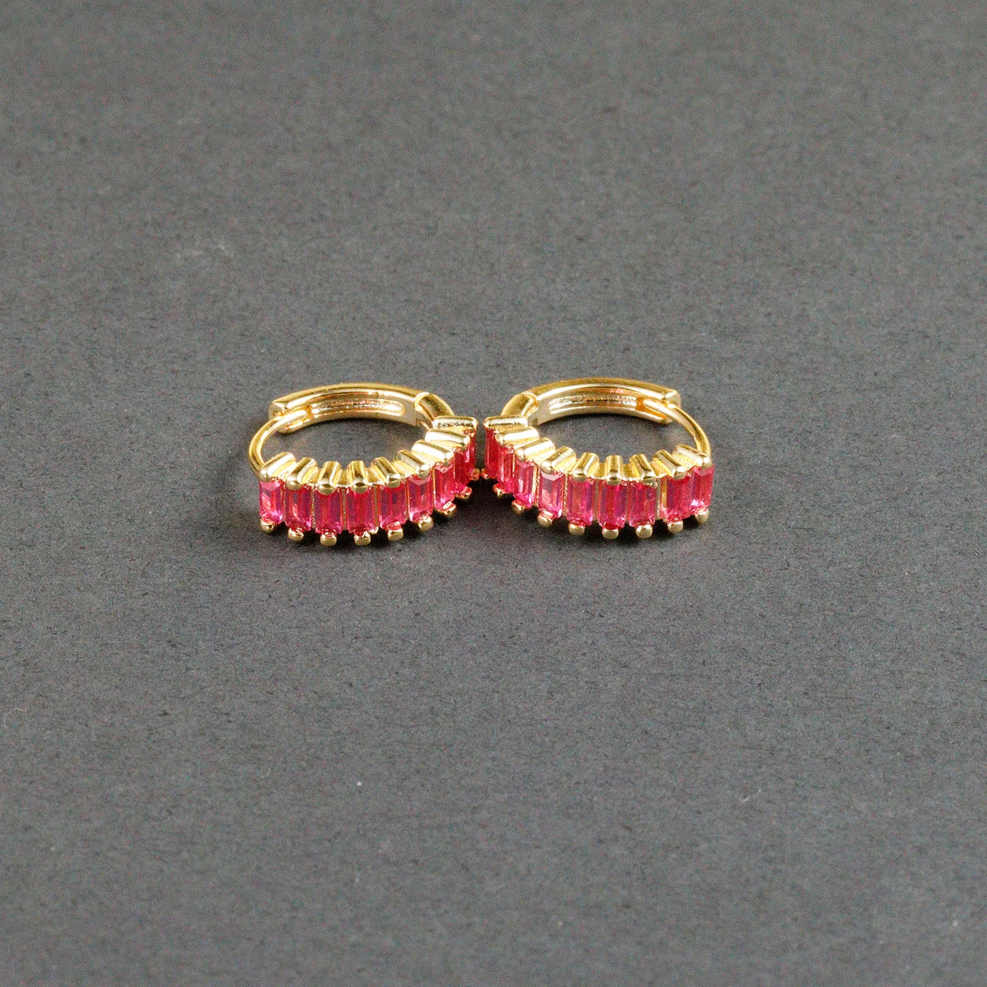 Fashion Multicolor Zircon Crystal Small Hoop Earrings Women Stainless Steel Flower Square Cartilage Earring Piercing Jewelry