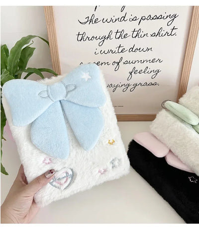 Kawaii A6 Bow Kpop Photocard Binder Collect Book Idol Plush Photo Card Holder Photocards Album