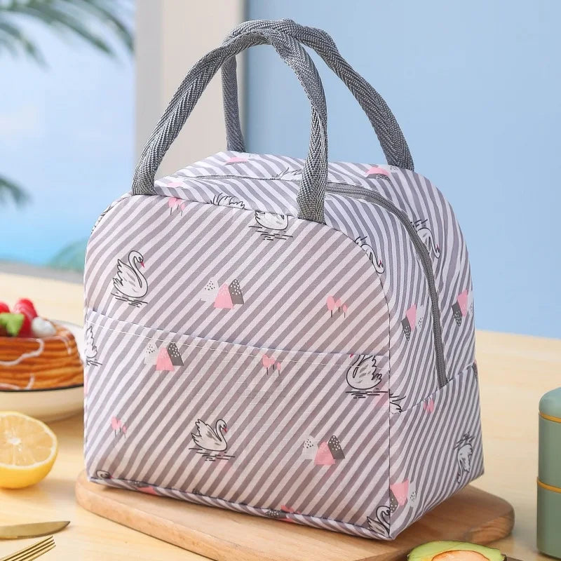Cartoon Picnic Tote Lunch Bag Portable Insulated Thermal Heat Children'S Bento Bag Kid School Lunch Box Bags Cooler Ice Pack New