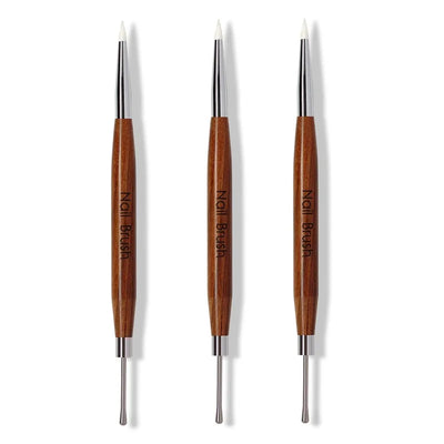 1/2/3Pcs Double Head Nail Art Brush Spatula Poly Nail Gel Pen Manicure Tip Extension Acrylic Builder Accessory Rod Tool